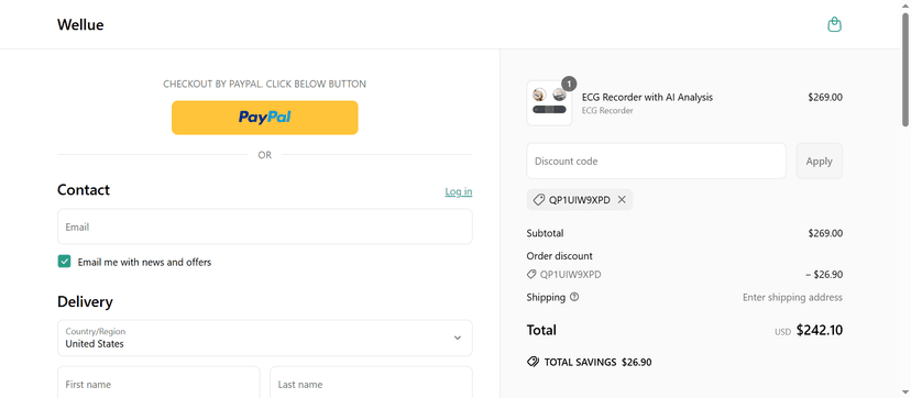 Wellue Coupon Code - Get 10% Off on Medical Devices